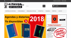 Desktop Screenshot of papelerialamayor.com