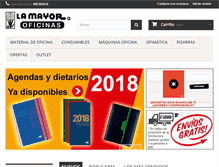 Tablet Screenshot of papelerialamayor.com